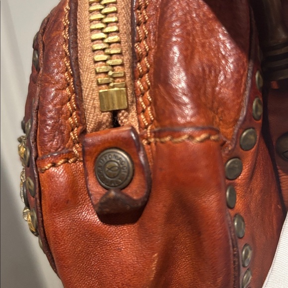 CAMPOMAGGI mini jewel stud circle leather bag - Picture 13 of 15